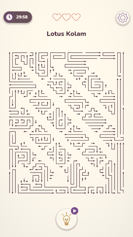 Level 76: Lotus Kolam
